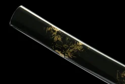 Alternative view of Black Blossom - Hand Forged 1065 Carbon Steel Katana Sword