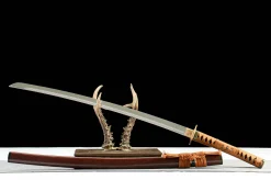 Alternative view of Black Phoenix - Hand Forged 1065 Carbon Steel Katana Sword