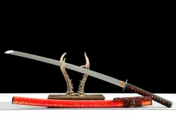 Alternative view of Blood Wind - Hand Forged 1065 Carbon Steel Katana Sword