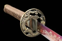 Crimson Flame (天绝) - Hand Forged 1065 Carbon Steel Katana Sword