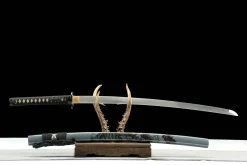 Alternative view of Ink Edge - Hand Forged 1065 Carbon Steel Katana Sword