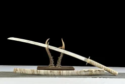 Alternative view of Jade Cold Edge - Hand Forged 1065 Carbon Steel Katana Sword