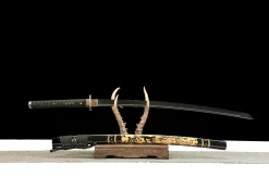 Alternative view of Jade Shadow - Hand Forged 1065 Carbon Steel Katana Sword