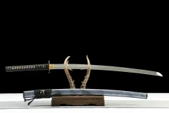 Alternative view of Jade Whisper - Hand Forged 1065 Carbon Steel Katana Sword