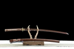 Alternative view of Silent Edge - Hand Forged 1065 Carbon Steel Katana Sword