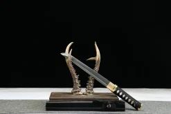 Alternative view of Cold Radiance - Hand Forged 1065 Carbon Steel Tanto Sword