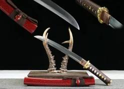 Heavenly Fire - Hand Forged 1065 Carbon Steel Tanto Sword