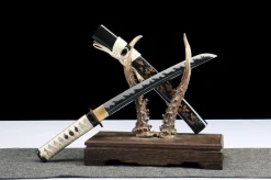 Alternative view of Absolute Solitude - Hand Forged Carbon Steel Wakizashi Sword