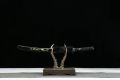Alternative view of Golden Kirin - Hand Forged Carbon Steel Wakizashi Sword