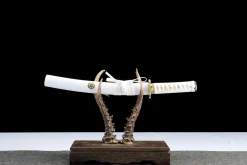 Alternative view of Sunken Jade - Hand Forged Carbon Steel Wakizashi Sword