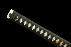 Alternative view of Brocade Sun - Hand Forged Damascus Steel Katana Sword