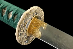 Alternative view of Dark Blaze - Hand Forged Damascus Steel Katana Sword