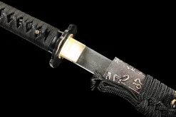 Alternative view of Dark Gold Shadow Break - Hand Forged Damascus Steel Katana Sword