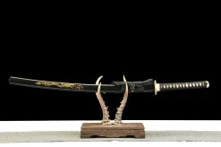 Alternative view of Dragon Amber - Hand Forged Damascus Steel Katana Sword