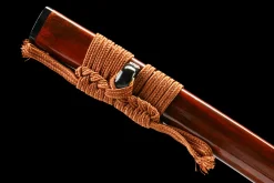 Alternative view of Ember Pattern - Hand Forged Damascus Steel Katana Sword