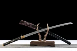 Alternative view of Azure Brown Radiance - Hand Forged T10 Tool Steel Katana Sword