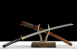 Dark Gold - Hand Forged T10 Tool Steel Katana Sword