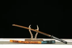 Alternative view of Dark Gold Radiance - Hand Forged T10 Tool Steel Katana Sword