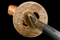 Alternative view of Scarlet Cherry Moon - Hand Forged T10 Tool Steel Katana Sword