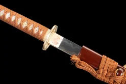 Crimson Gold Flow - Hand Forged T10 Tool Steel Katana Sword