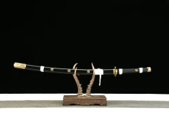 Black Heaven Feather - Hand Forged 1045 Carbon Steel Katana Sword