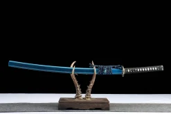 Alternative view of Crane Among Pines - Hand Forged 1045 Carbon Steel Katana Sword