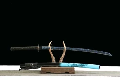 Alternative view of Dusk Fang - Hand Forged 1045 Carbon Steel Katana Sword