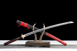 Alternative view of Falling Petals Snow - Hand Forged 1045 Carbon Steel Katana Sword