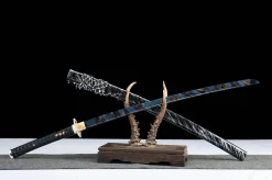 Alternative view of Frost Edge Untested - Hand Forged 1045 Carbon Steel Katana Sword