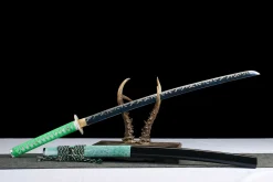 Alternative view of Spring Thunder - Hand Forged 1045 Carbon Steel Katana Sword