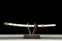 White Celestial - Hand Forged 1045 Carbon Steel Katana Sword