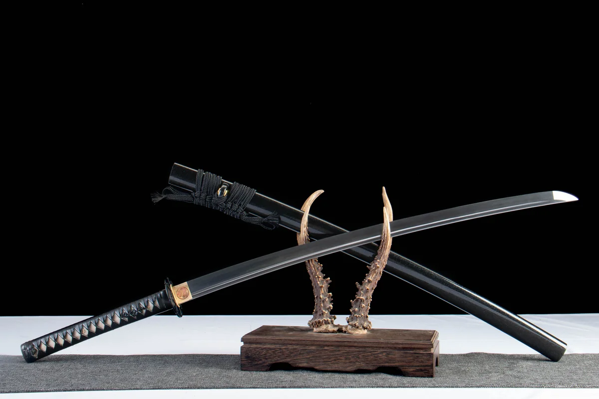 Cross Scar - Hand Forged 1065 Carbon Steel Katana Sword - Image 6