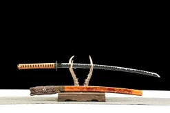 Alternative view of Desert Hunter - Hand Forged 1065 Carbon Steel Katana Sword