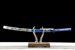 Frost Shadow - Hand Forged 1065 Carbon Steel Katana Sword