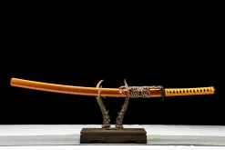 Pure Gold - Hand Forged 1065 Carbon Steel Katana Sword