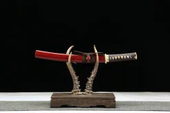 Heavenly Fire - Hand Forged 1065 Carbon Steel Tanto Sword