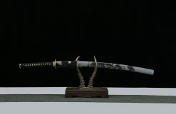 Frost Moon Blade - Hand Forged 65Mn Spring Steel Katana Sword