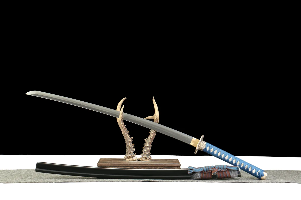 Azure Void - Hand Forged Artisan Hand-Forged Steel Katana Sword - Image 7