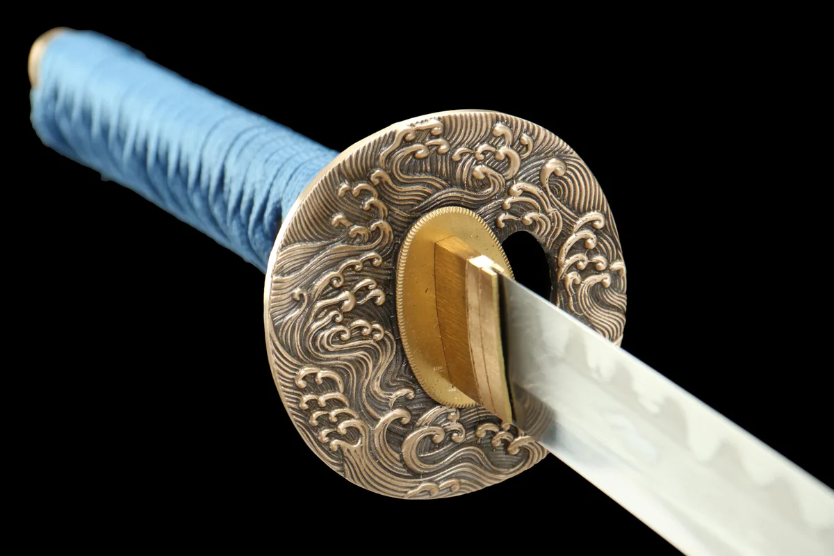 Azure Void - Hand Forged Artisan Hand-Forged Steel Katana Sword - Image 8