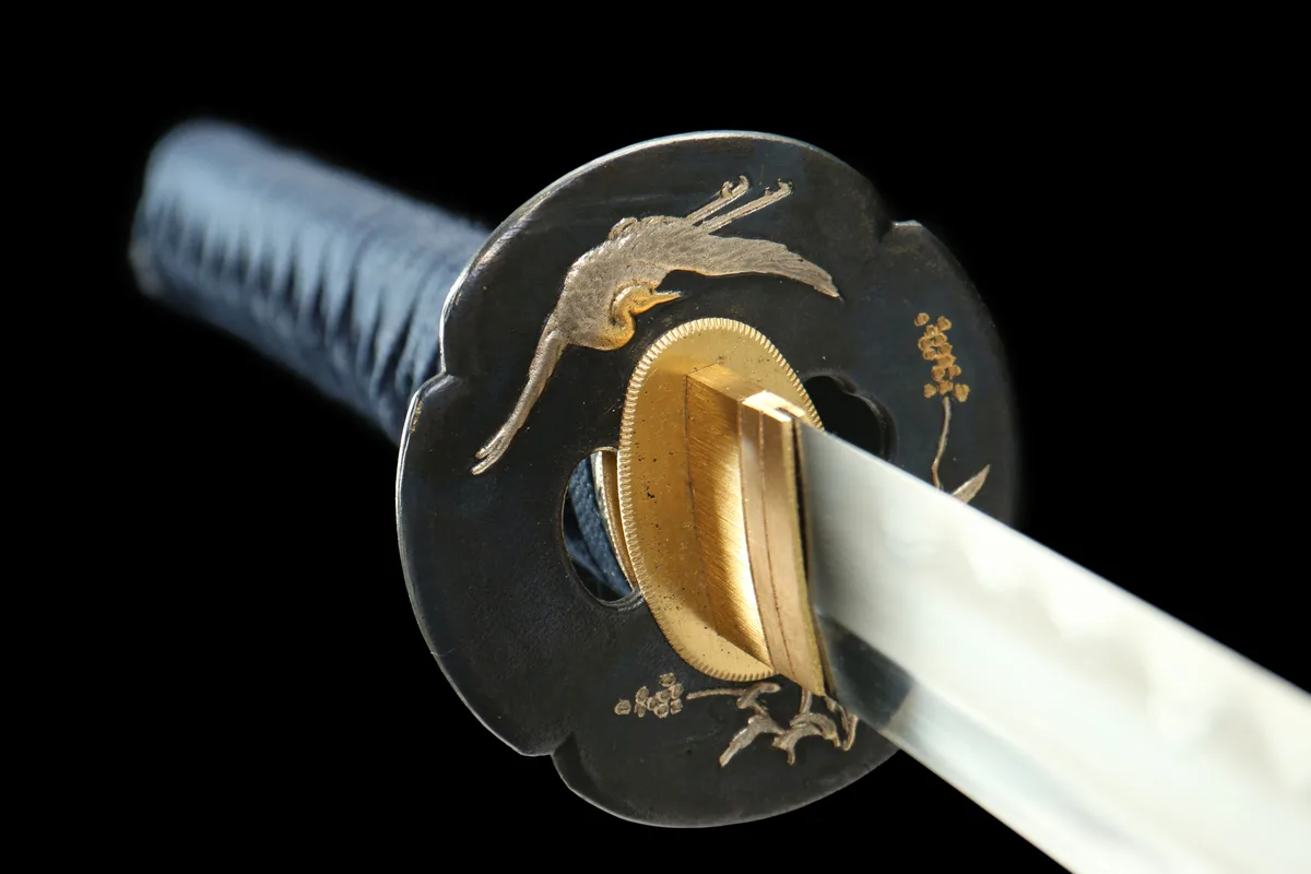 Crane Shadow - Hand Forged Artisan Hand-Forged Steel Katana Sword - Image 6
