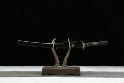 Silent Orchid - Hand Forged Artisan Hand-Forged Steel Wakizashi Sword