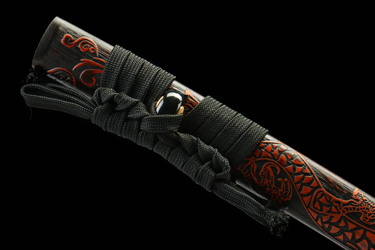 Black Thunder - Hand Forged Ceramic Coated Steel Katana Sword - Image 4