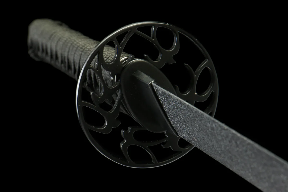 Black Thunder - Hand Forged Ceramic Coated Steel Katana Sword - Image 8