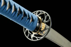 Alternative view of Azure Current - Hand Forged Damascus Steel Katana Sword