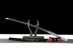 Crimson Gale - Hand Forged Damascus Steel Katana Sword