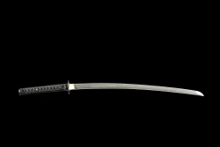 Dark Gold Shadow Break - Hand Forged Damascus Steel Katana Sword
