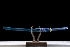 Deep Sea Gold - Hand Forged Clay-Tempered Damascus Steel Katana Sword