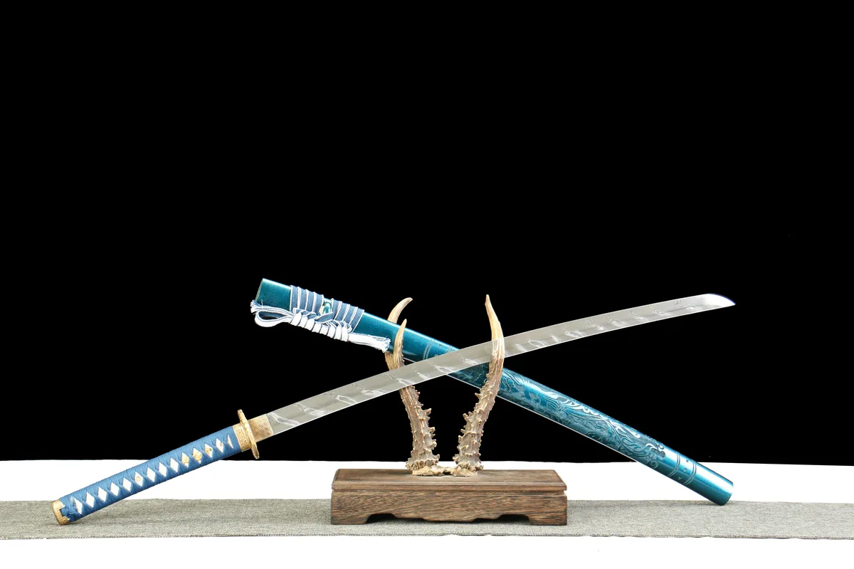 Fallen Star - Hand Forged Damascus Steel Katana Sword - Image 6