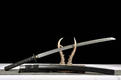 Alternative view of Night Ember Star Fall - Hand Forged Damascus Steel Katana Sword