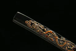 Alternative view of Obsidian Dragon Soul - Hand Forged Premium Damascus Steel Katana Sword